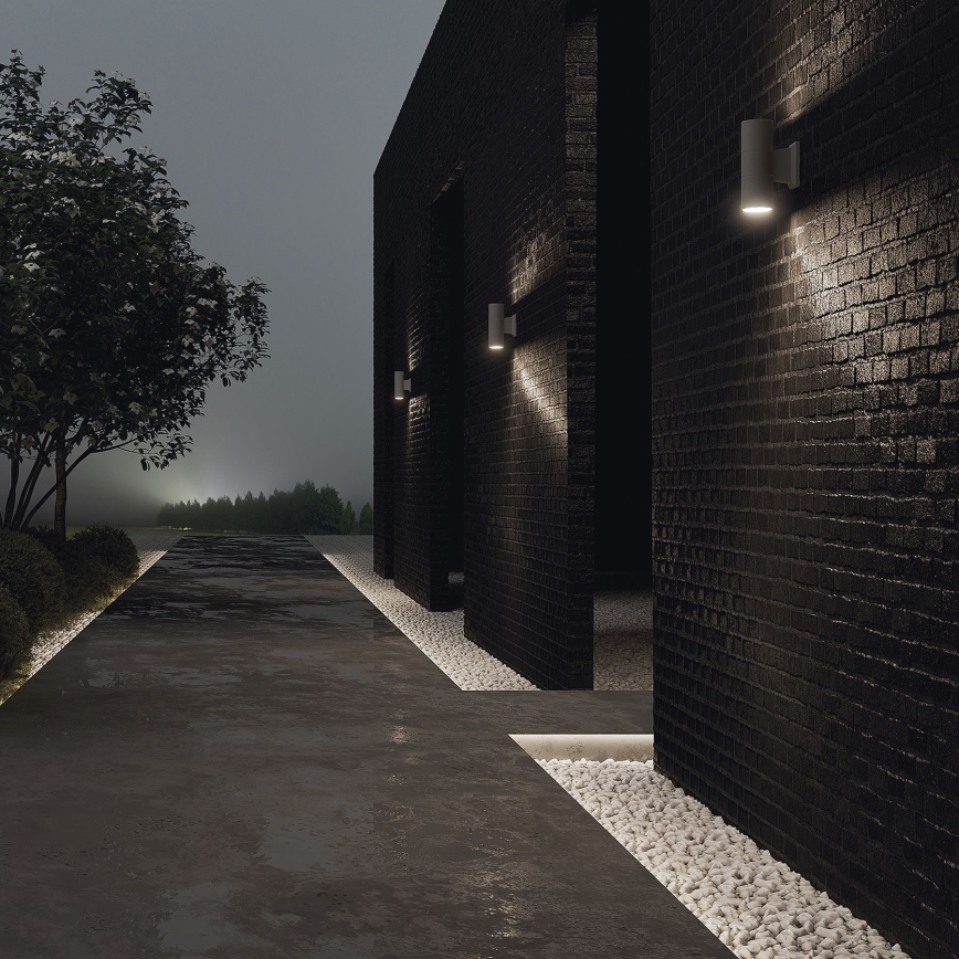 Maytoni O574WL-02GR - Outdoor wall light BOWERY 2xGU10/50W/230V IP54 anthracite