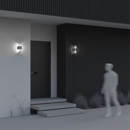 Maytoni O576WL-02GR - Outdoor wall light BRONX 2xE27/60W/230V IP54 anthracite
