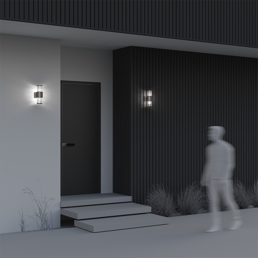Maytoni O576WL-02GR - Outdoor wall light BRONX 2xE27/60W/230V IP54 anthracite