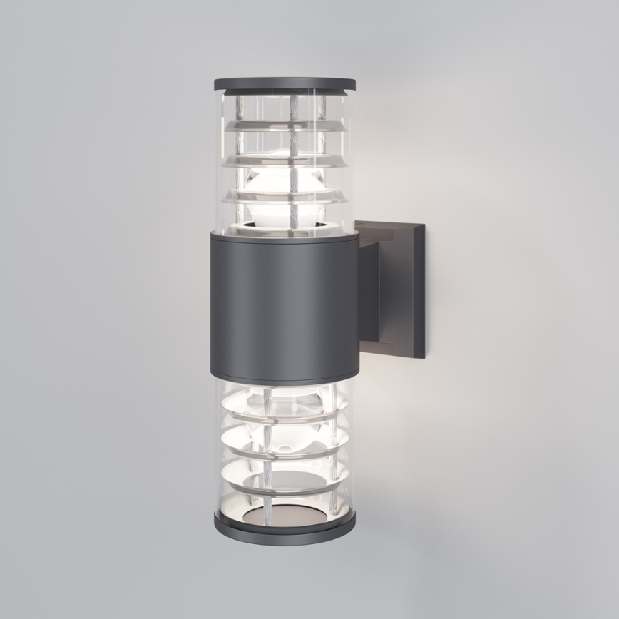 Maytoni O576WL-02GR - Outdoor wall light BRONX 2xE27/60W/230V IP54 anthracite