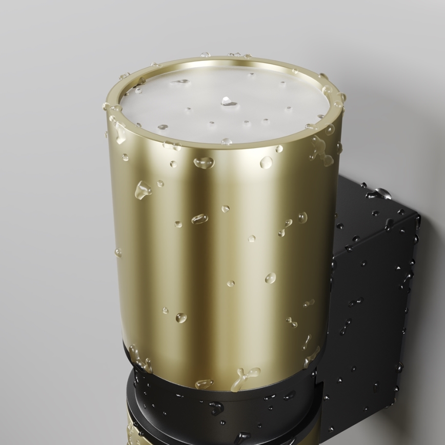 Maytoni O582WL-02BS - Outdoor wall light BOWERY 2xGU10/50W/230V IP54 brass