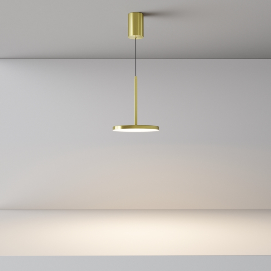 Maytoni P076PL-L12W3K-BS - LED Chandelier on a string PLATO LED/12W/230V 3000K gold