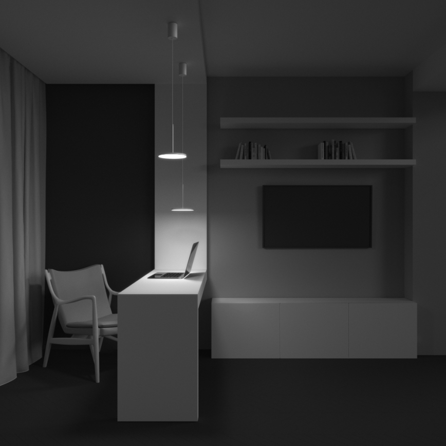 Maytoni P076PL-L12W3K-W - LED Chandelier on a string PLATO LED/12W/230V 3000K white