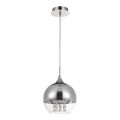 Maytoni P140-PL-110-1-N - Chandelier on a string FERMI 1xE27/60W/230V shiny chrome