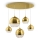Maytoni P140-PL-170-5-G - Chandelier on a string FERMI 5xE27/60W/230V gold