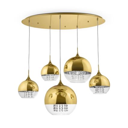 Maytoni P140-PL-170-5-G - Chandelier on a string FERMI 5xE27/60W/230V gold