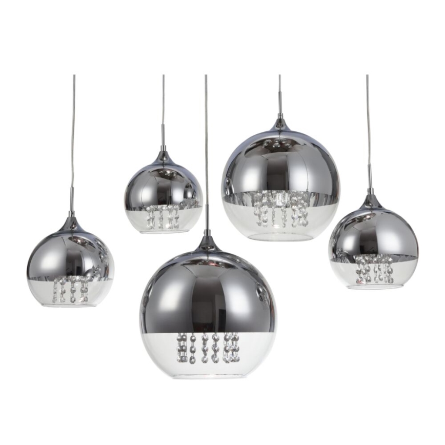 Maytoni P140-PL-170-5-N - Chandelier on a string FERMI 5xE27/60W/230V shiny chrome