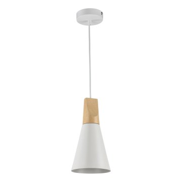 Maytoni P359-PL-140-W - Chandelier on a string BICONES 1xE27/60W/230V d. 14 cm white/beige