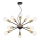 Maytoni T546PL-12B - JACKSON cable-suspended chandelier 12xE27/7W/230V Black/Gold