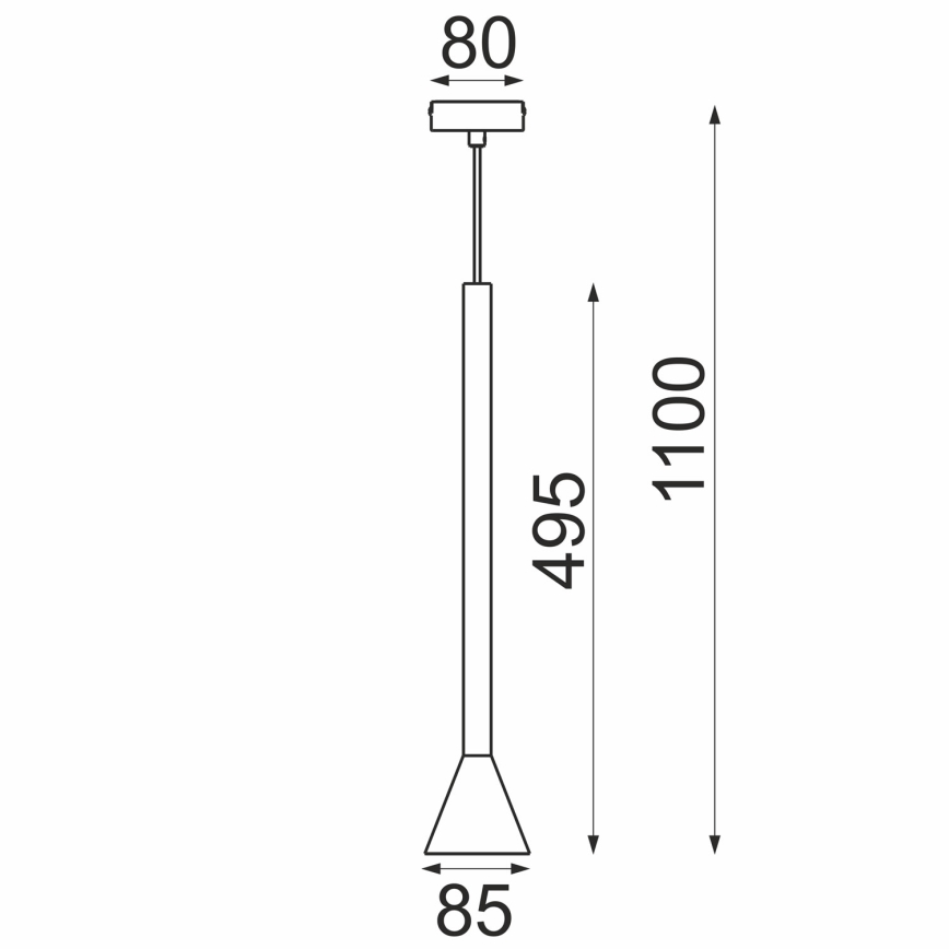 MAZZO Cable Pendant 1x GU10/8W/230V Black