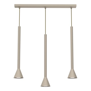MAZZO cable pendant light 3x GU10/8W/230V, beige