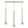 MAZZO cable pendant light 3x GU10/8W/230V, beige