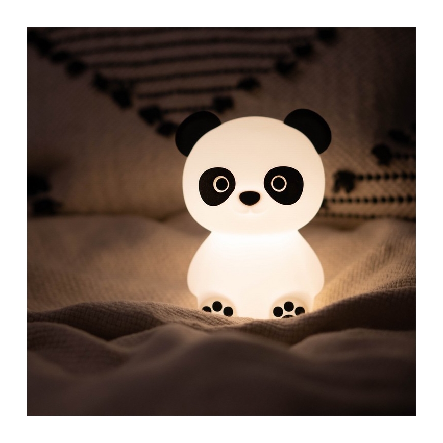 MegaLight - LED RGB Dimmable rechargeable children's touch lamp PADDY PANDA LED/5V