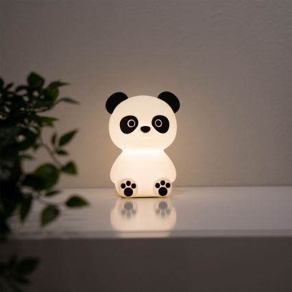 MegaLight - LED RGB Dimmable rechargeable children's touch lamp PADDY PANDA LED/5V