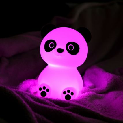 MegaLight - LED RGB Dimmable rechargeable children's touch lamp PADDY PANDA LED/5V