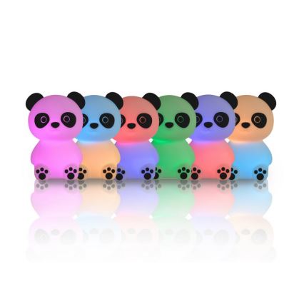 MegaLight - LED RGB Dimmable rechargeable children's touch lamp PADDY PANDA LED/5V