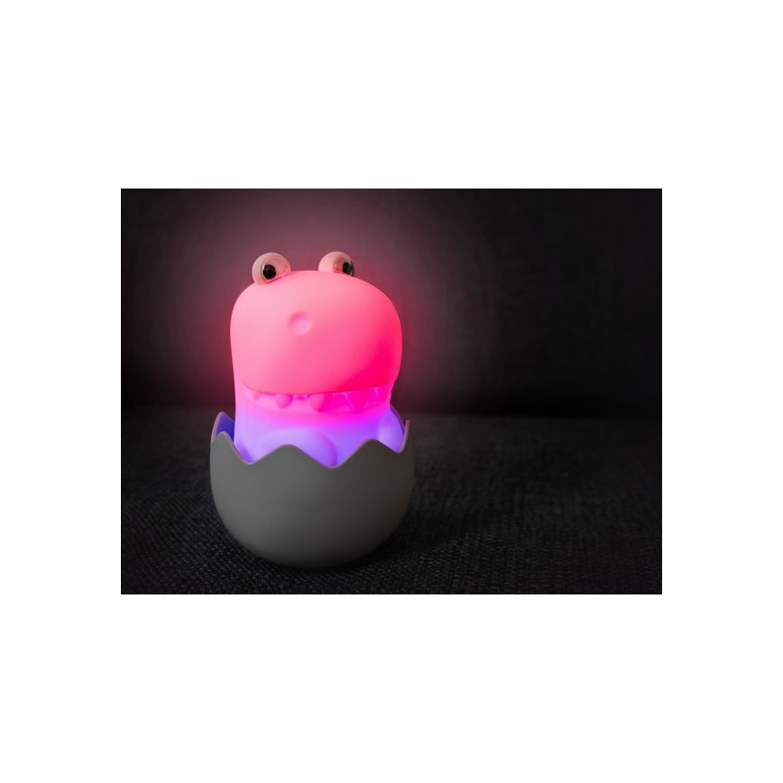 MegaLight - LED RGB Dimmable rechargeable children's touch lamp DIGGY DINO LED/5V