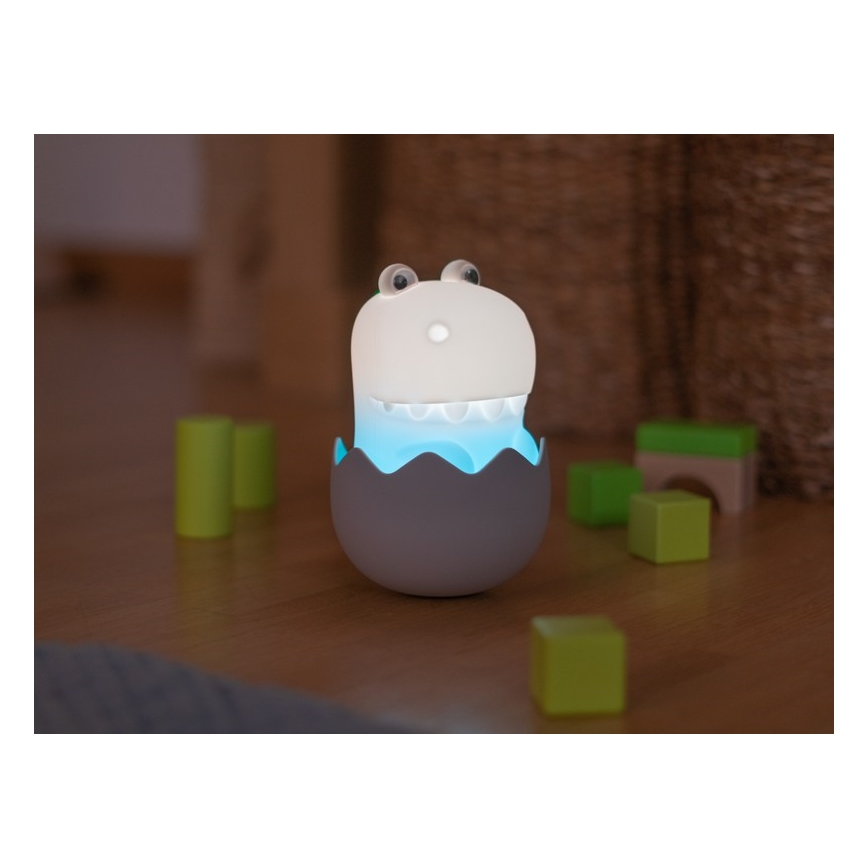 MegaLight - LED RGB Dimmable rechargeable children's touch lamp DIGGY DINO LED/5V
