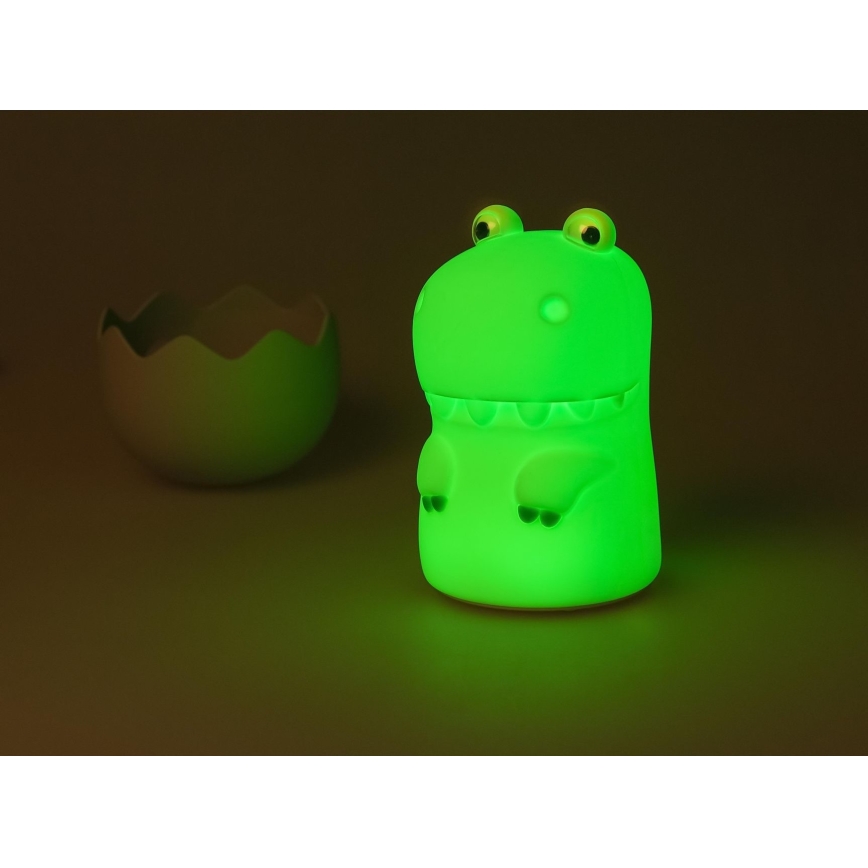 MegaLight - LED RGB Dimmable rechargeable children's touch lamp DIGGY DINO LED/5V