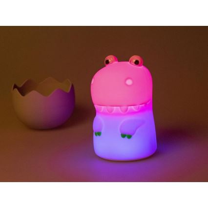 MegaLight - LED RGB Dimmable rechargeable children's touch lamp DIGGY DINO LED/5V