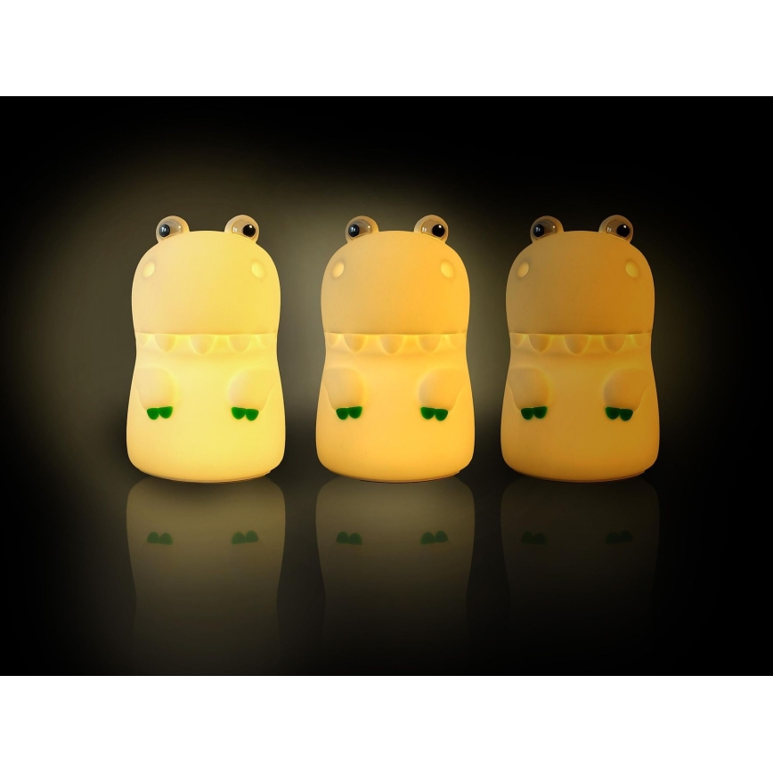 MegaLight - LED RGB Dimmable rechargeable children's touch lamp DIGGY DINO LED/5V