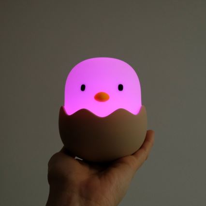 MegaLight - LED RGB Dimmable rechargeable children's touch lamp EGGY EGG LED/5V
