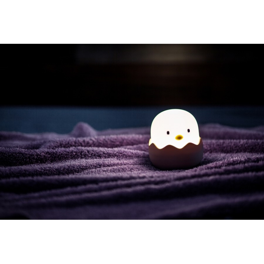 MegaLight - LED RGB Dimmable rechargeable children's touch lamp EGGY EGG LED/5V
