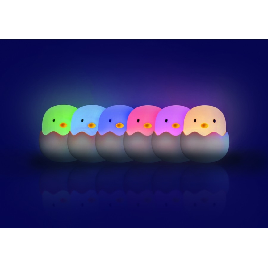 MegaLight - LED RGB Dimmable rechargeable children's touch lamp EGGY EGG LED/5V
