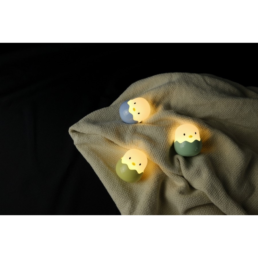 MegaLight - LED RGB Dimmable rechargeable children's touch lamp EGGY EGG LED/5V