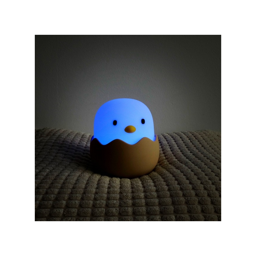 MegaLight - LED RGB Dimmable rechargeable children's touch lamp EGGY EGG LED/5V