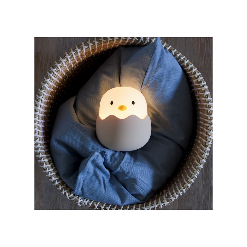 MegaLight - LED RGB Dimmable rechargeable children's touch lamp EGGY EGG LED/5V