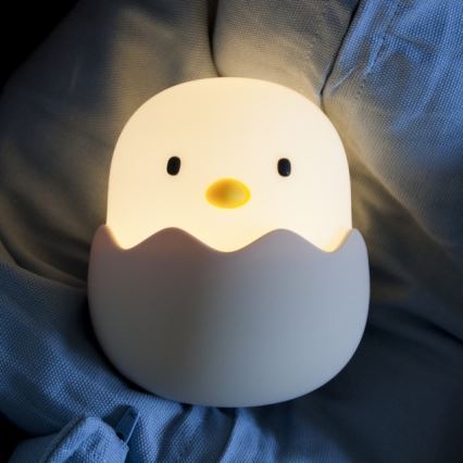 MegaLight - LED RGB Dimmable rechargeable children's touch lamp EGGY EGG LED/5V