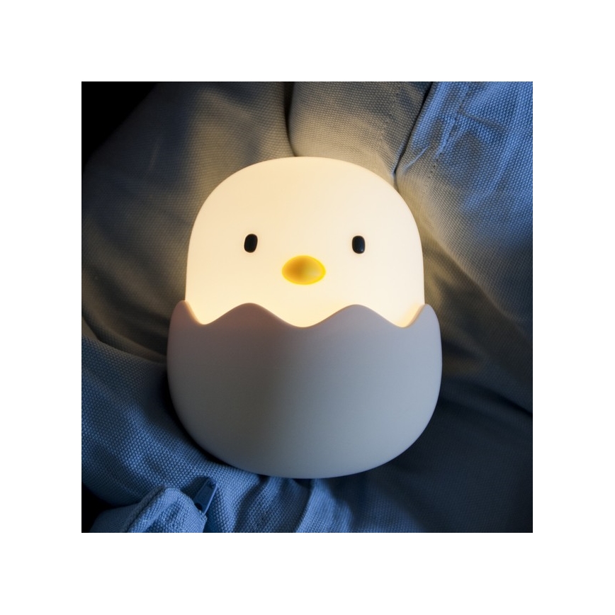 MegaLight - LED RGB Dimmable rechargeable children's touch lamp EGGY EGG LED/5V