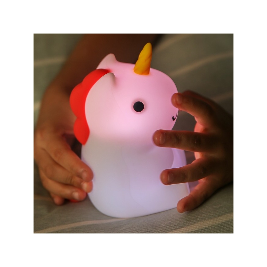 MegaLight - LED RGB Dimmable rechargeable children's touch lamp MAGGY MAGIC LED/5V
