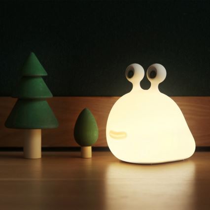 MegaLight - LED RGB Dimmable rechargeable children's touch lamp MOMO MOON LED/5V