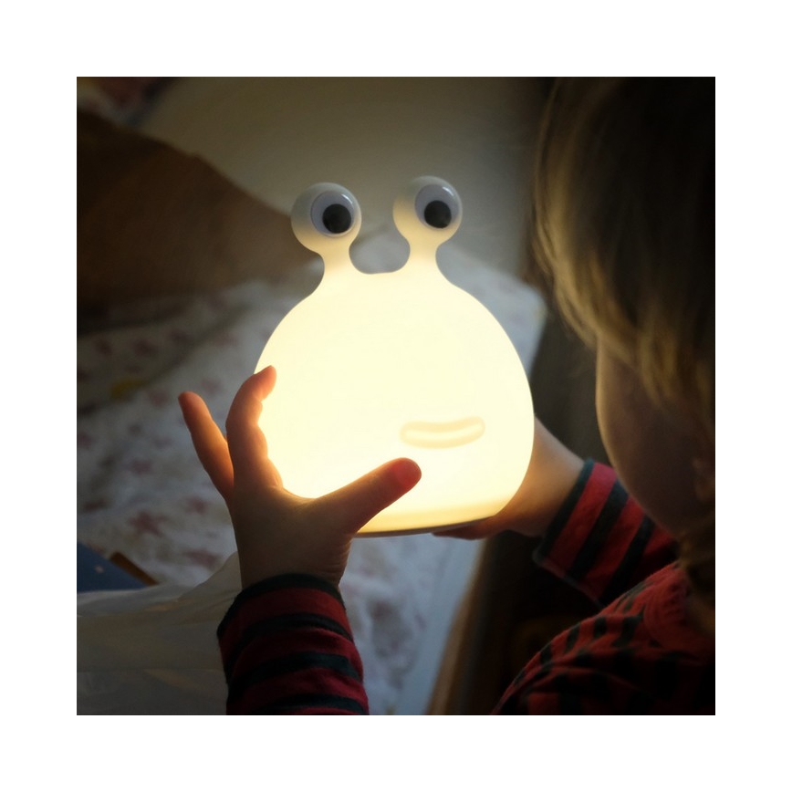 MegaLight - LED RGB Dimmable rechargeable children's touch lamp MOMO MOON LED/5V