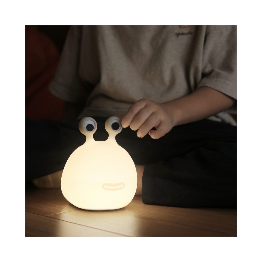 MegaLight - LED RGB Dimmable rechargeable children's touch lamp MOMO MOON LED/5V