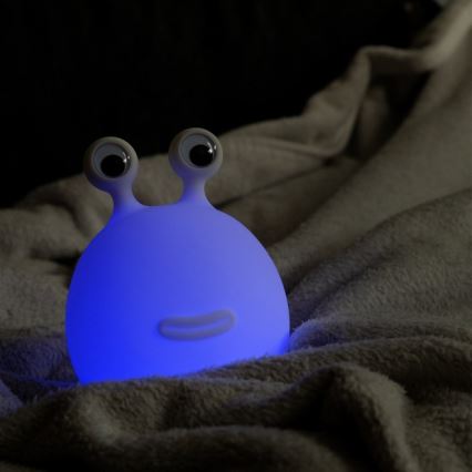 MegaLight - LED RGB Dimmable rechargeable children's touch lamp MOMO MOON LED/5V
