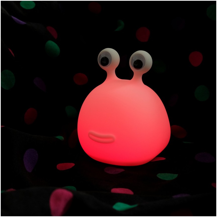 MegaLight - LED RGB Dimmable rechargeable children's touch lamp MOMO MOON LED/5V