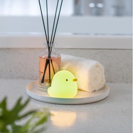 MegaLight - LED RGB Rechargeable children's touch bathtub lamp SWIMMY DUCK LED/5V IP67