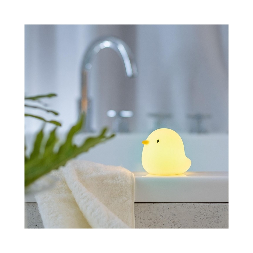 MegaLight - LED RGB Rechargeable children's touch bathtub lamp SWIMMY DUCK LED/5V IP67