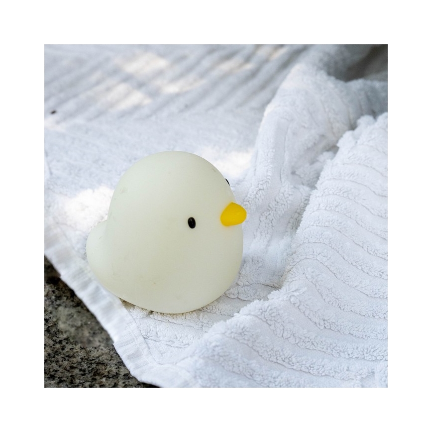 MegaLight - LED RGB Rechargeable children's touch bathtub lamp SWIMMY DUCK LED/5V IP67