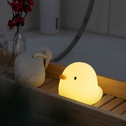MegaLight - LED RGB Rechargeable children's touch bathtub lamp SWIMMY DUCK LED/5V IP67