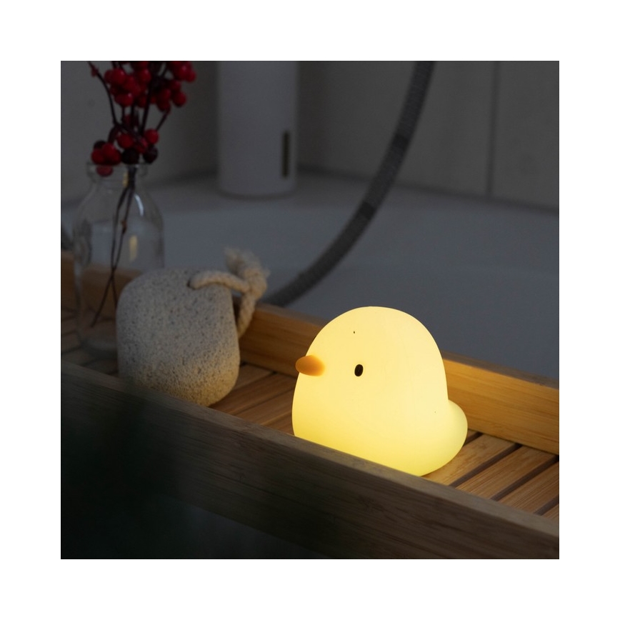 MegaLight - LED RGB Rechargeable children's touch bathtub lamp SWIMMY DUCK LED/5V IP67