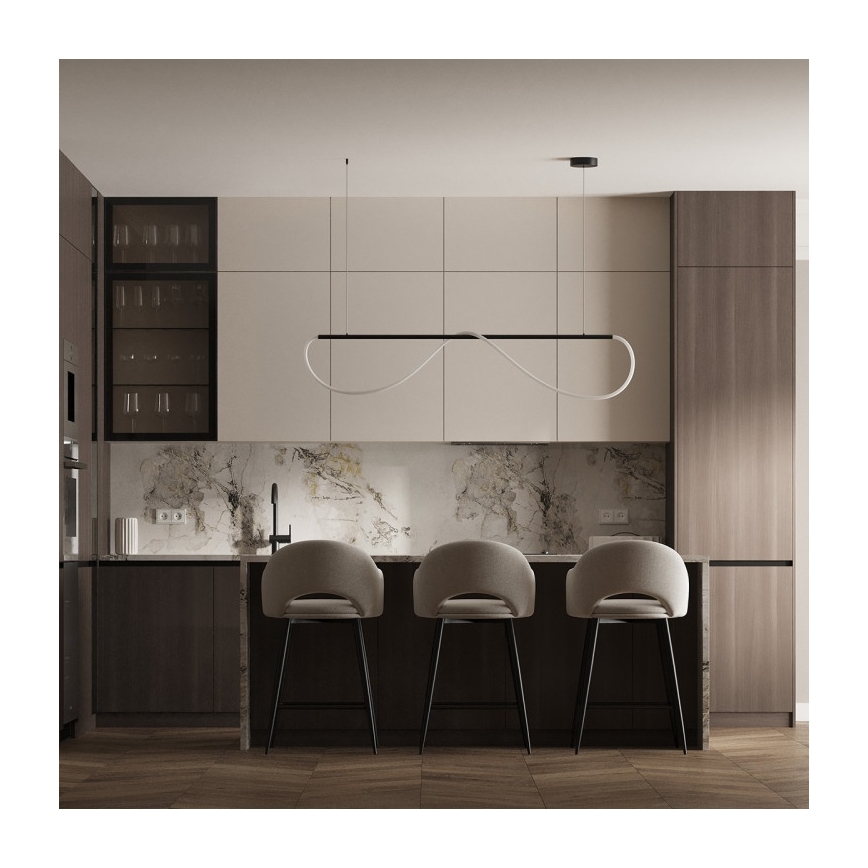 MELECA LED Cable Pendant Light LED/36W/230V 3000/4000/6000K 160 cm Black