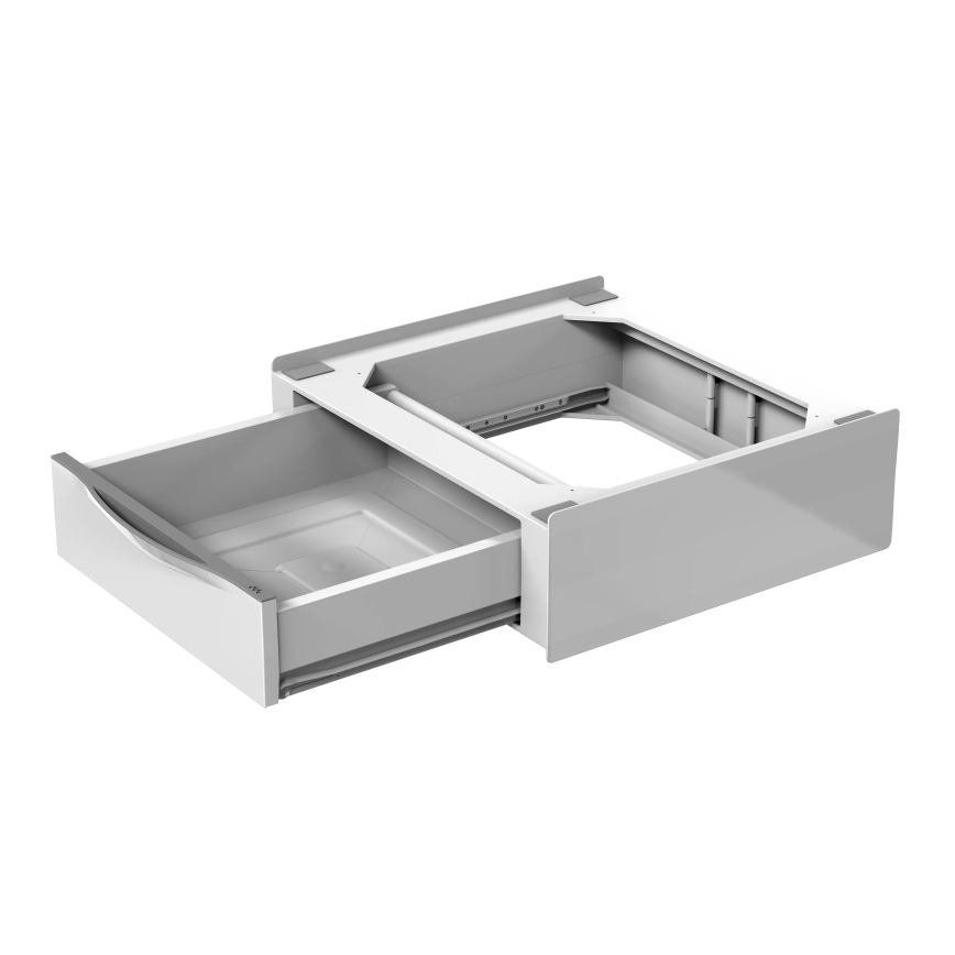 Meliconi 656112 - Washer and Dryer Pedestal with 28 L Pull-Out Drawer, White