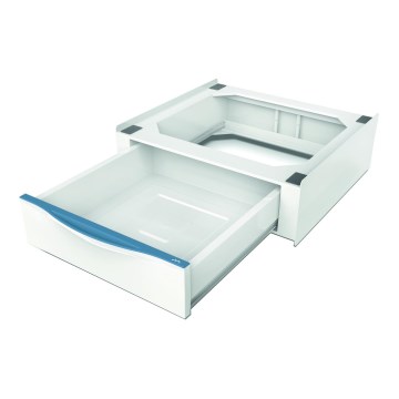 Meliconi 656112 - Washer and Dryer Pedestal with 28 L Pull-Out Drawer, White