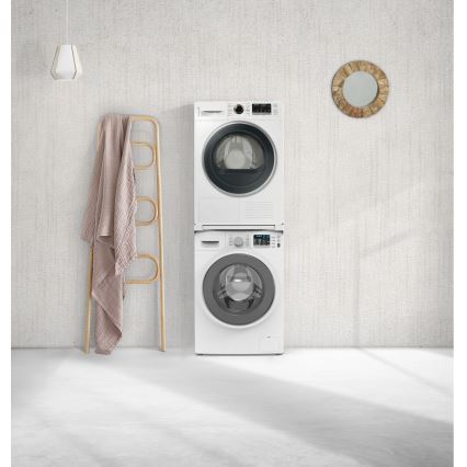 Meliconi 656113 - 70 cm Pedestal with Pull-Out Drawer for Washer and Dryer, White