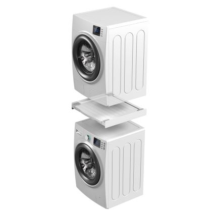 Meliconi 656113 - 70 cm Pedestal with Pull-Out Drawer for Washer and Dryer, White