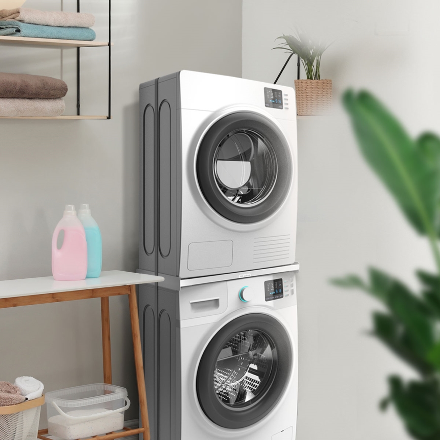 Meliconi 656116 - 46 cm stacking adapter for washer and dryer, white